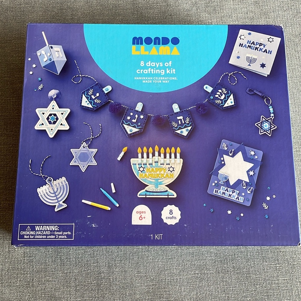 Mondo Llama Hanukkah 8 Days of Crafting Kit